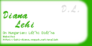 diana lehi business card